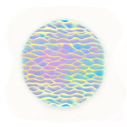 Dragon scales transforming into water ripples tattoo design idea