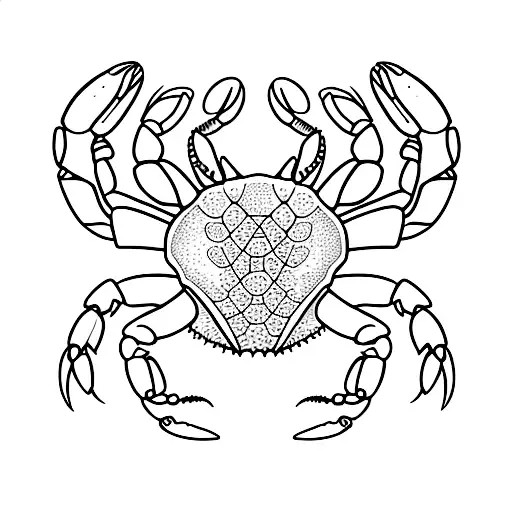 crab tattoo design idea
