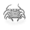 crab tattoo design idea