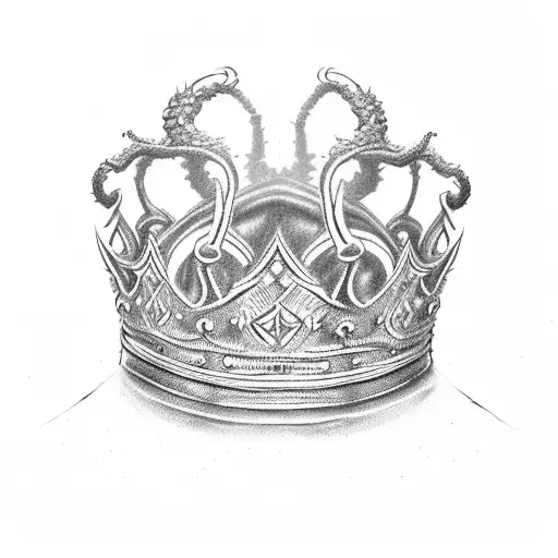 King's Crown, Fearless, Worm tattoo design idea