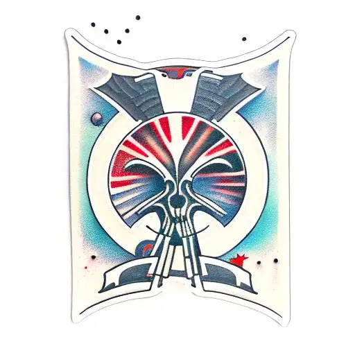 Mass effect reaper in space tattoo design idea