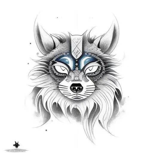 nordic skoll and hati chasing the sun and moon tattoo design idea