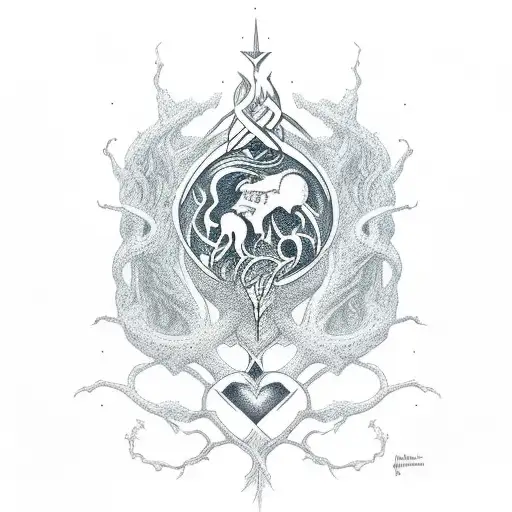 Norse yggdrasil tattoo design idea