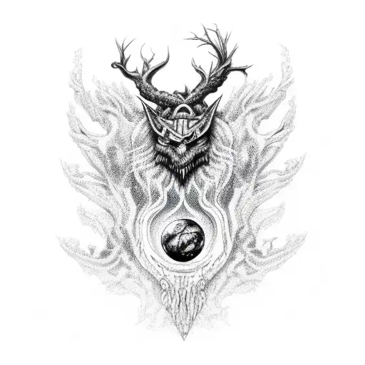 Norse yggdrasil tattoo design idea