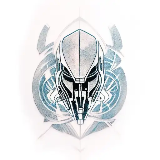 Mass effect reaper in space tattoo design idea