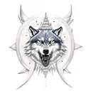 nordic 2 wolves skoll and hati sun and moon tattoo design idea