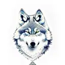 nordic 2 wolves skoll and hati sun and moon tattoo design idea