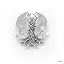 Norse yggdrasil tattoo design idea