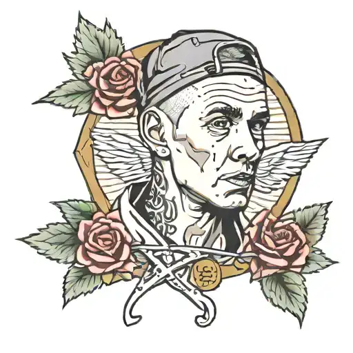 eminem tattoo design idea