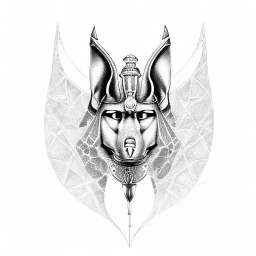 ra and Anubis  tattoo design idea