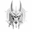 ra and Anubis  tattoo design idea