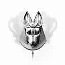 ra and Anubis  tattoo design idea