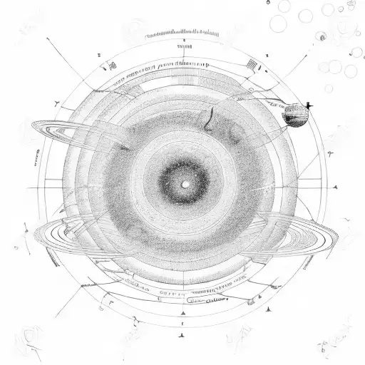 diagram of the heliocentric model of the solar system by copernicus tattoo design idea