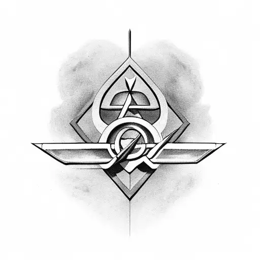 arrows, with my kids names, Ryder & Harper tattoo design idea