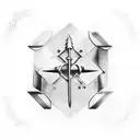 arrows, with my kids names, Ryder & Harper tattoo design idea