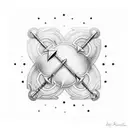 arrows, with my kids names, Ryder & Harper tattoo design idea