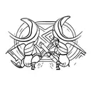 Ryder and Harper tattoo design idea