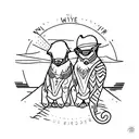 Ryder and Harper tattoo design idea