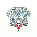 blood hound switchblade tattoo design idea