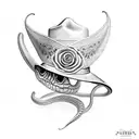 Snake with sombrero tattoo design idea