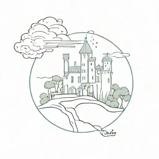 howls moving castle   tattoo design idea