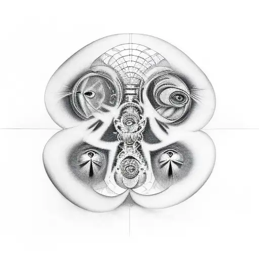 The band tool artwork with hints of Alex Gray artwork tattoo design idea
