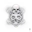 The band tool artwork with hints of Alex Gray artwork tattoo design idea