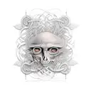 The band tool artwork with hints of Alex Gray artwork tattoo design idea