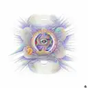 The band tool artwork combined with the band tipper album cover with hints of Alex Gray artwork tattoo design idea