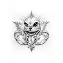 Cristian child name tattoo design idea