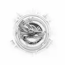 Cristian child name tattoo design idea