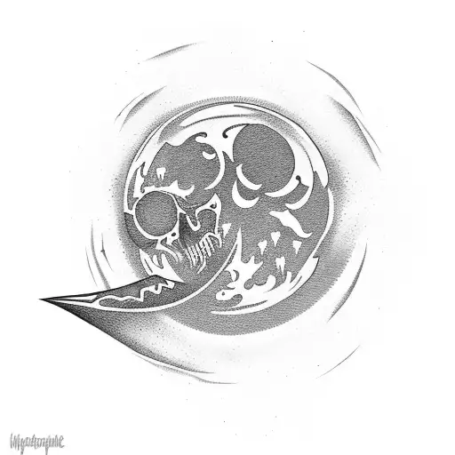 bloodmoon tattoo design idea