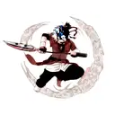 Obito Uchiha Kunai tattoo design idea