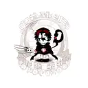 Obito Uchiha Kunai tattoo design idea