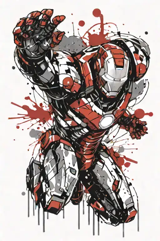 Ironman tattoo design idea