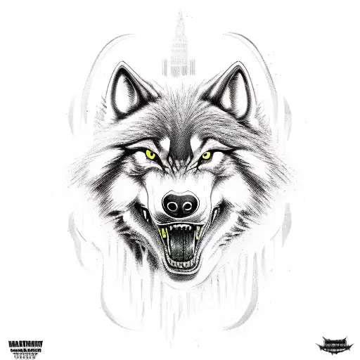 werewolf  tattoo design idea