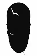 realistic skull  wrapped in flames tattoo design idea