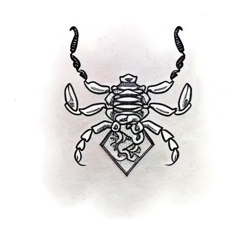 Drawing Tattoo - scorpion tattoo design drawn on paper, by... | Facebook
