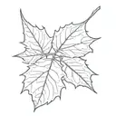 sycamore leaf and seed tattoo design idea