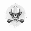 revolver with saying "I'm your huckleberry" tattoo design idea