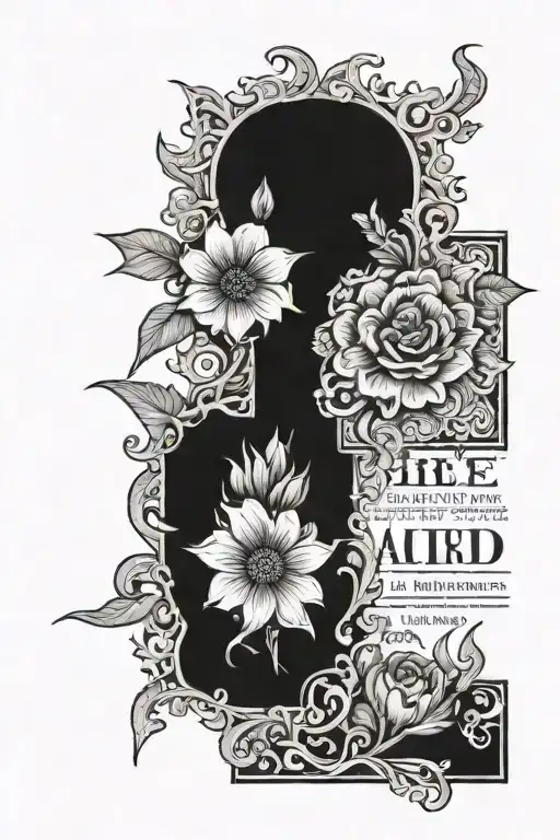 Bible verse Philippians 4:13 tattoo design idea