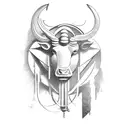 Taurus and Libra sign  tattoo design idea