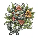 Hungary folklore creature tattoo design idea