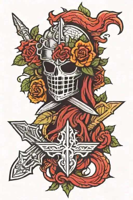 dark souls tattoo design idea