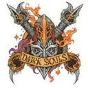 dark souls tattoo design idea