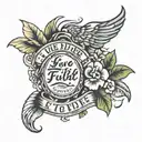 An adventurous tattoo with a quote 'live life to the fullest' in Hawaiian Islands  tattoo design idea