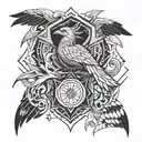 child growing into firefighter and then phoenix rising tattoo design idea