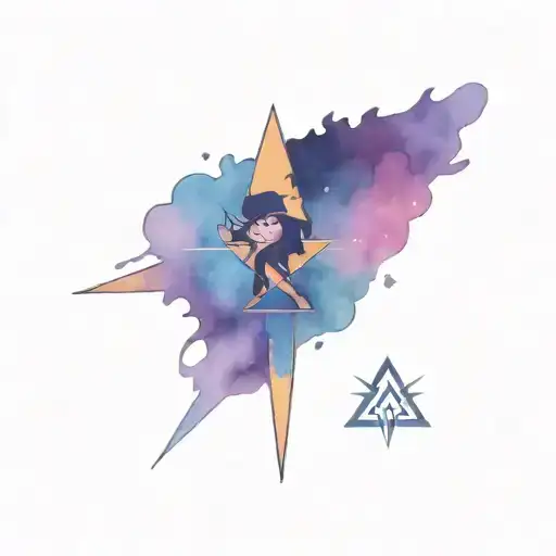 Gravity falls anime character tattoo design idea