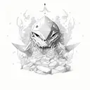 black dice tattoo design idea