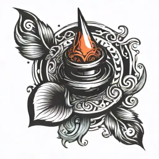 Spinning top inside a hand tattoo tattoo design idea
